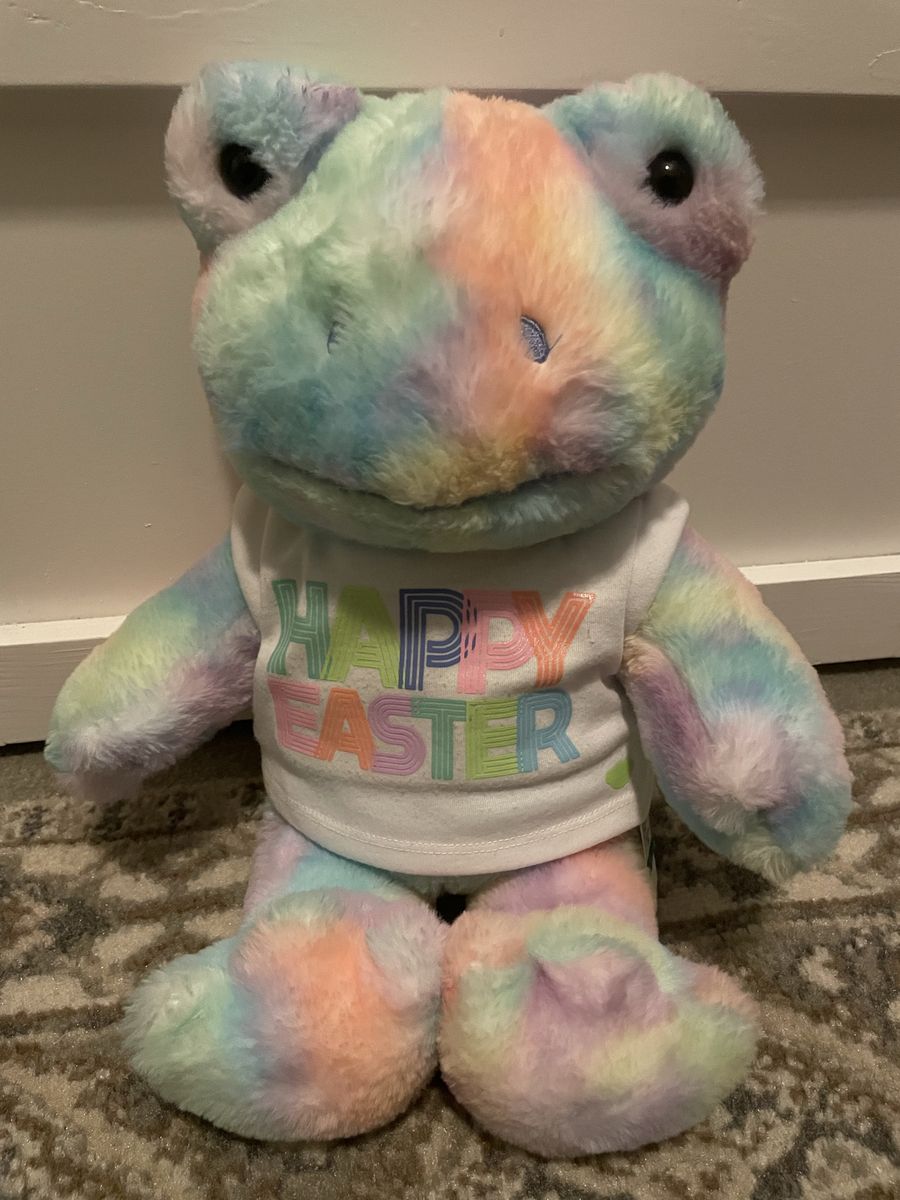 Build A Bear Hoppy Swirls Tie Dye Pastel Frog