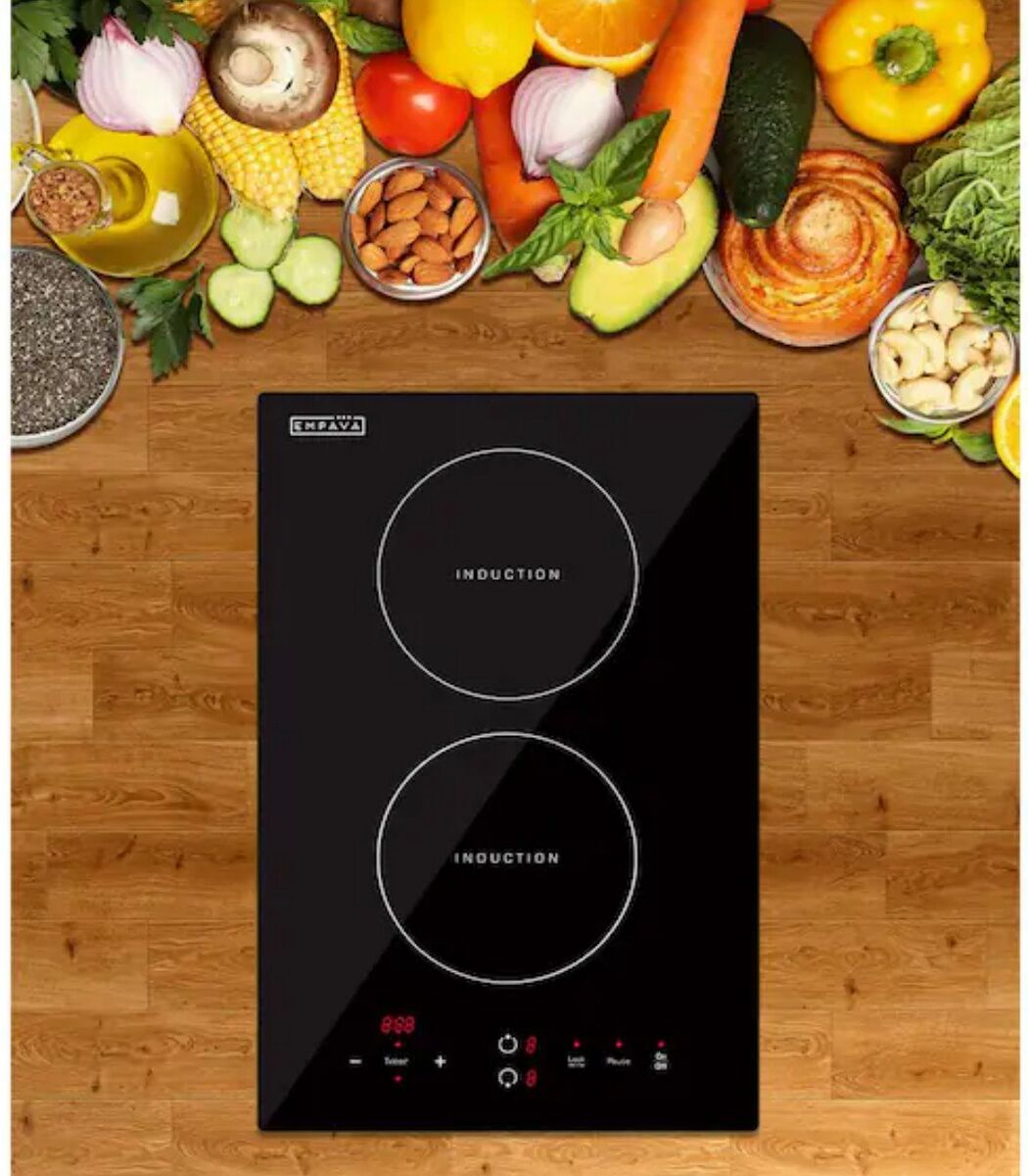 Induction Cooktop Black 2 Burners 

 Burners