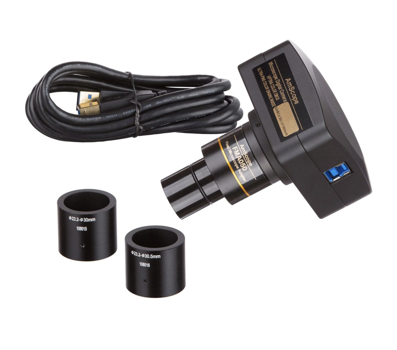 AmScope MU Series 18.0MP USB 3.0 Color CMOS C-Mount Microscope Camera with Reduction Lens