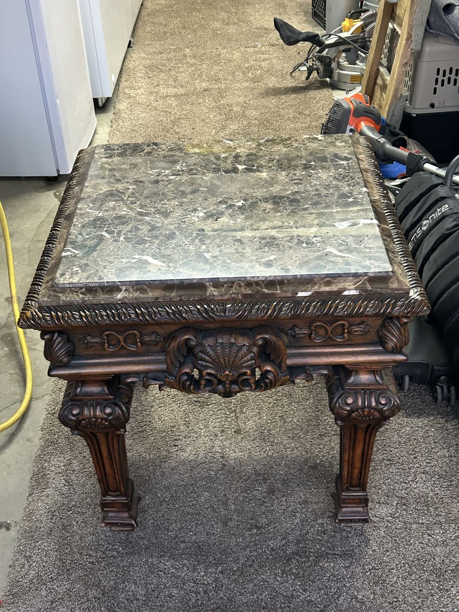 Marble side table