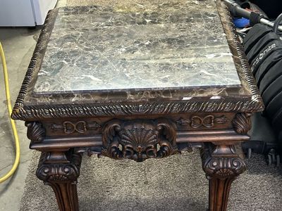 Marble side table