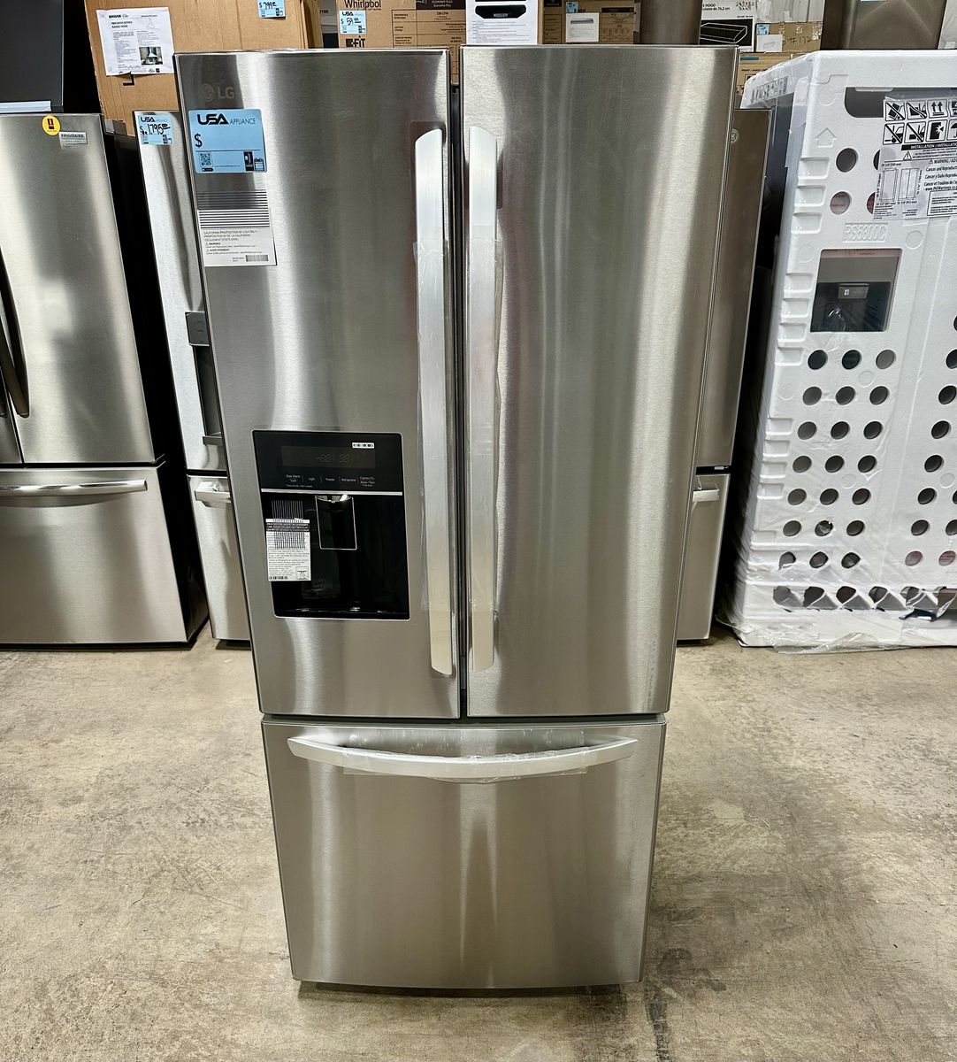 LG THREE DOOR SMART FRENCH DOOR REFRIGERATOR