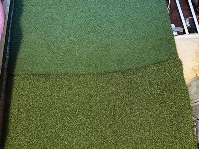 Golf simulator mat