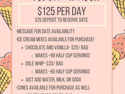 Ice Cream Machine For Rent!