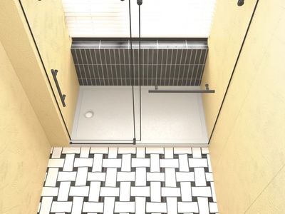 Shower Base 32x60 Inch, Left Drain Shower Pan in Gloss White, Single Threshold 3-Wall Alcove