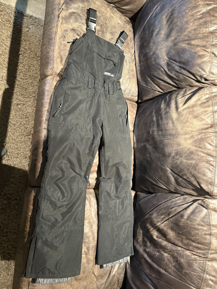 Excellent condition snow bibs youth size L, ski snowboarding, black