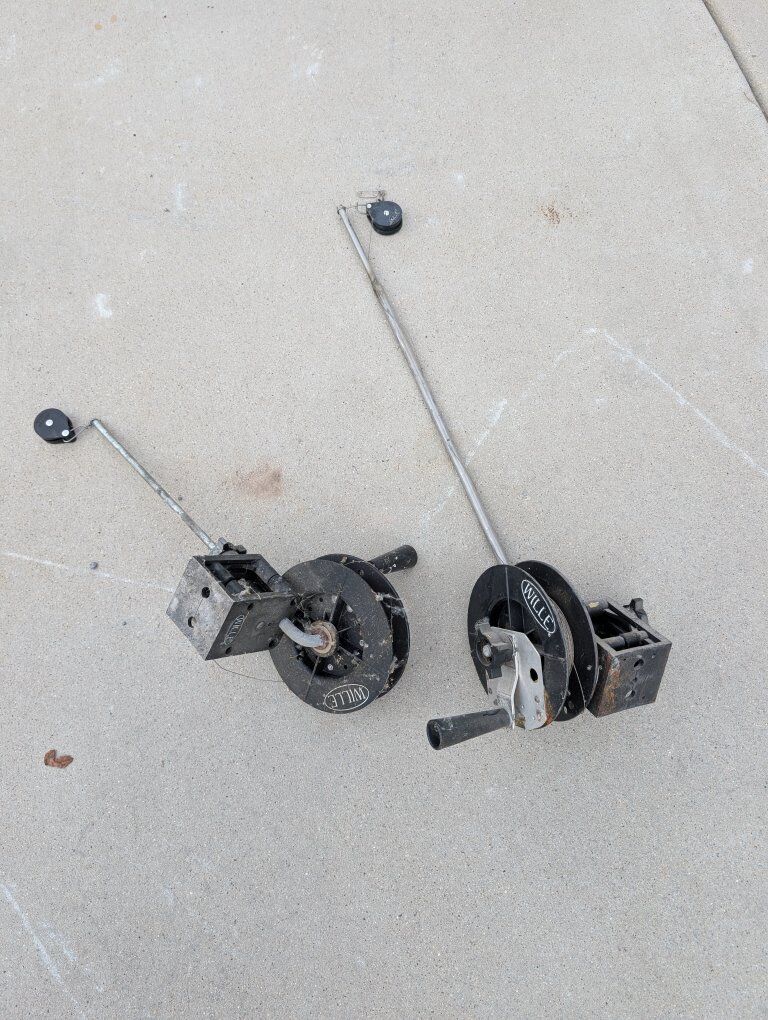 Two Willey downriggers