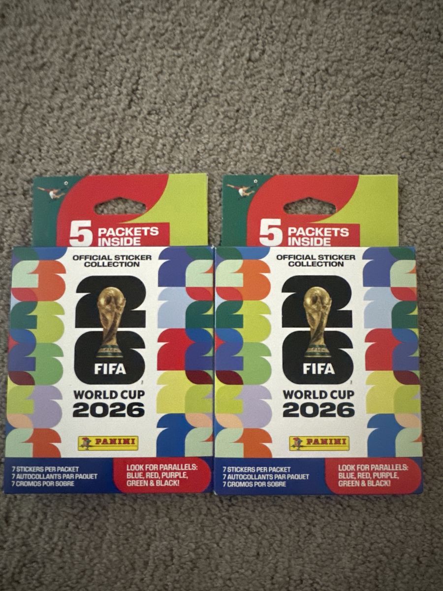 Panini FIFA World Cup 2026 Official Sticker Collection (2 Packs, 5 Packets Each, 7 Stickers/Packet)