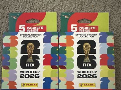 Panini FIFA World Cup 2026 Official Sticker Collection (2 Packs, 5 Packets Each, 7 Stickers/Packet)