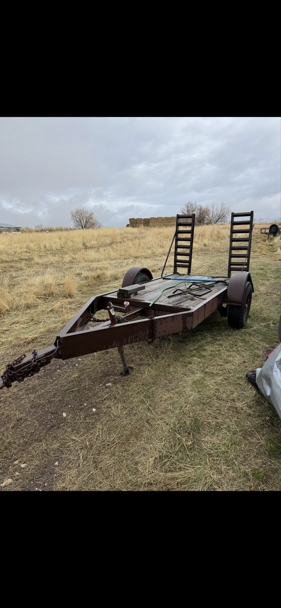 Utility Trailer with Ramps - Heavy Duty Flatbed for Equipment Hauling