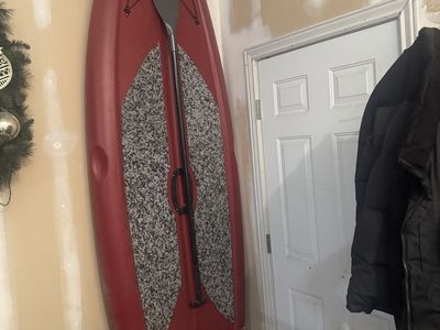 Lifetime Freestyle XL Paddleboard Kayak with Paddle - Red, Sit-On-Top Design