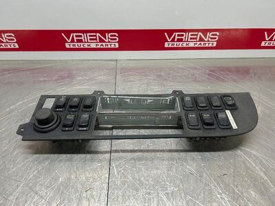 Peterbilt 384 Black Dash Panel with 13 Rocker, Radio, Temperature, Part # S64-6016-500