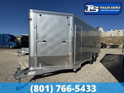 8.5x29 Alcom All Sport Enclosed Snowmobile Trailer - 7'6" Interior - 10K GVWR Roof Vent, Vinyl Ceiling, Vinyl Walls