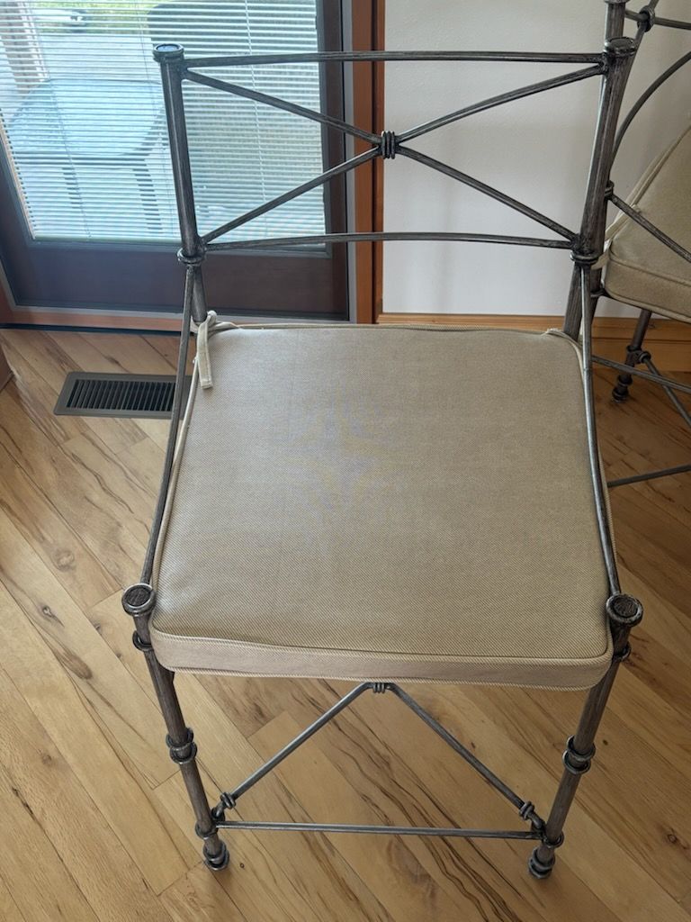 Heavy Metal Framed Barstools