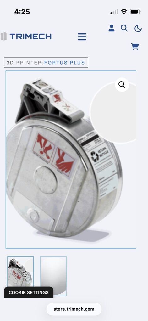 NEW Stratasys Filament Canister Fortus