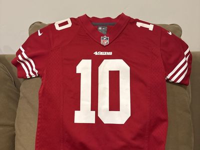 San Francisco 49ers NFL Jimmy Garoppolo #10 Red Nike On Field Jersey Men's Size S
