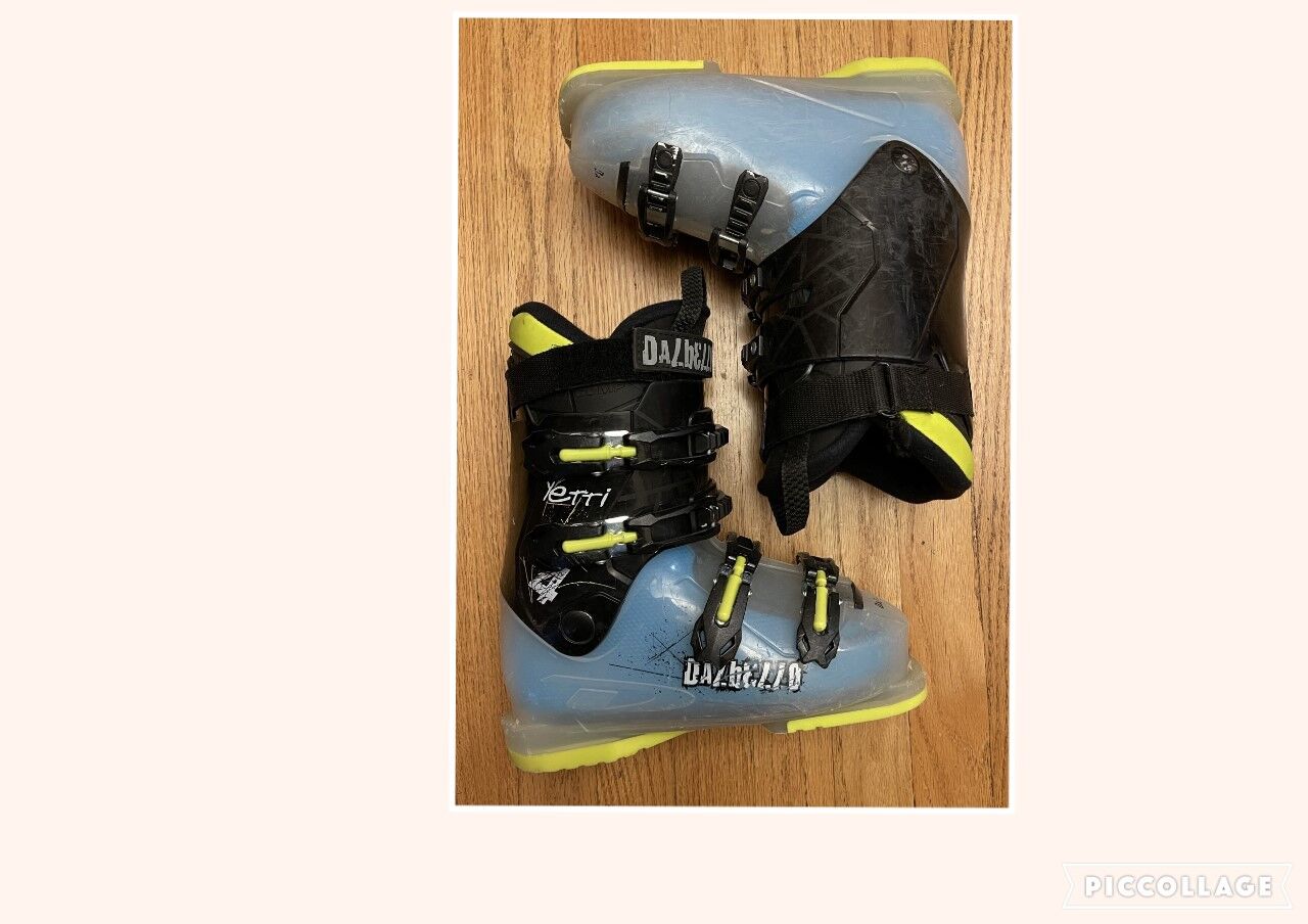 DALBELLO yetti 4 buckle junior ski boots removable liners 23.5 big kids 5.5