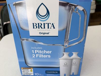 Brita Original Water Filter Pitcher - 10-Cup Capacity, Includes 2 Filters, SmartLight Indicator