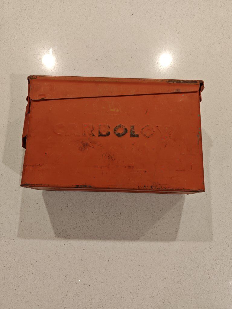 Vintage Carboloy Ammo Box