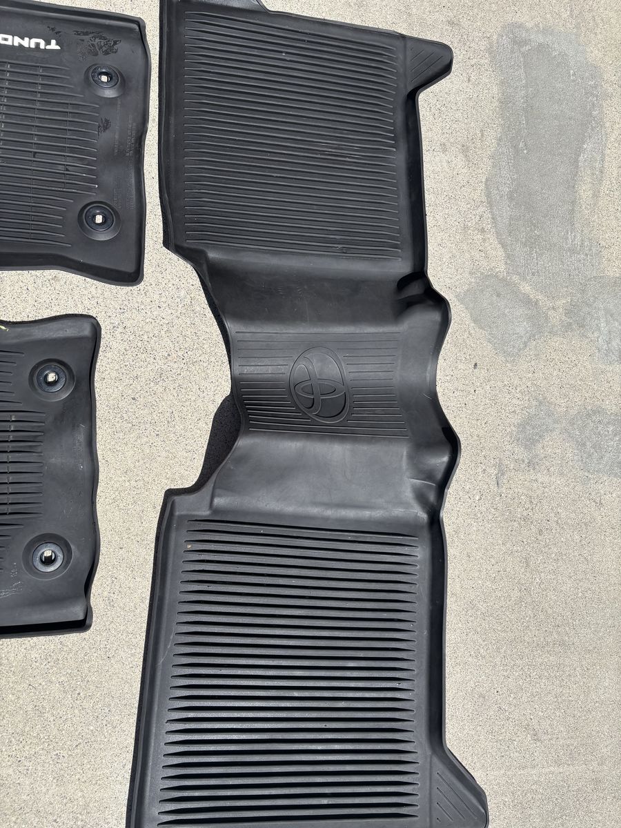 Stock 2022 Toyota Tundra Crewmax Floor Mats