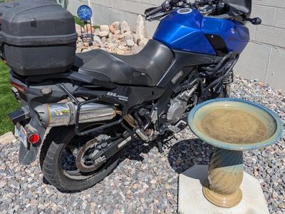 2007 Suzuki V-Strom DL1000 Adventure Motorcycle with Barkbusters and Grip Heaters