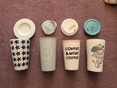 Ceramic Travel Mugs (4)