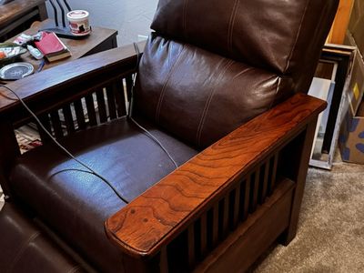 Ashley Furniture SANTA FE 1990126 CHOCOLATE HIGH LEG RECLINER