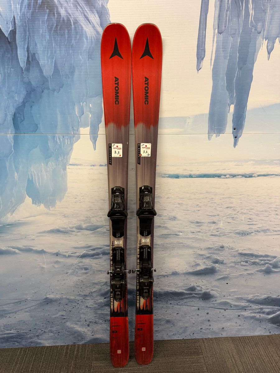 Used Atomic Maverick 83 R 165cm Skis w/Atomic M10 Bindings