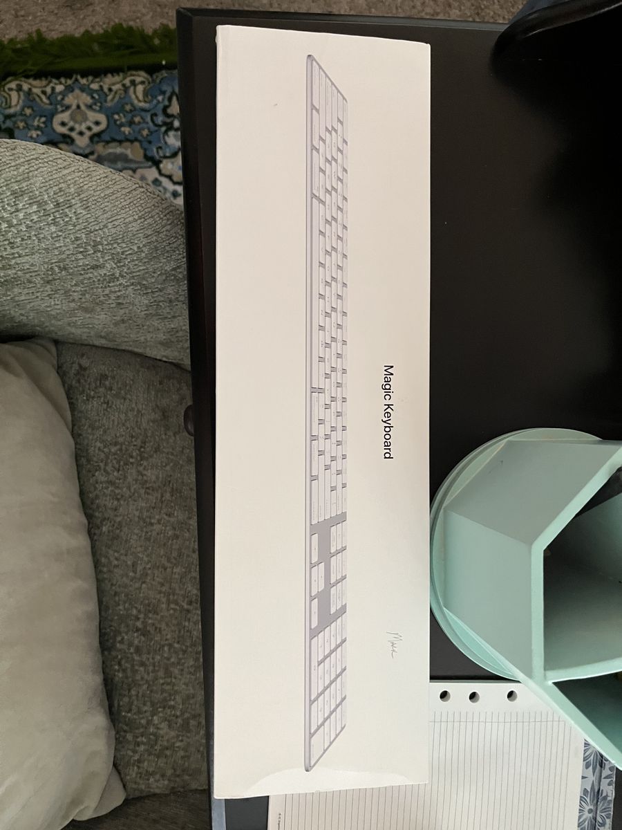 Magic Keyboard with numeric keypad. iMac