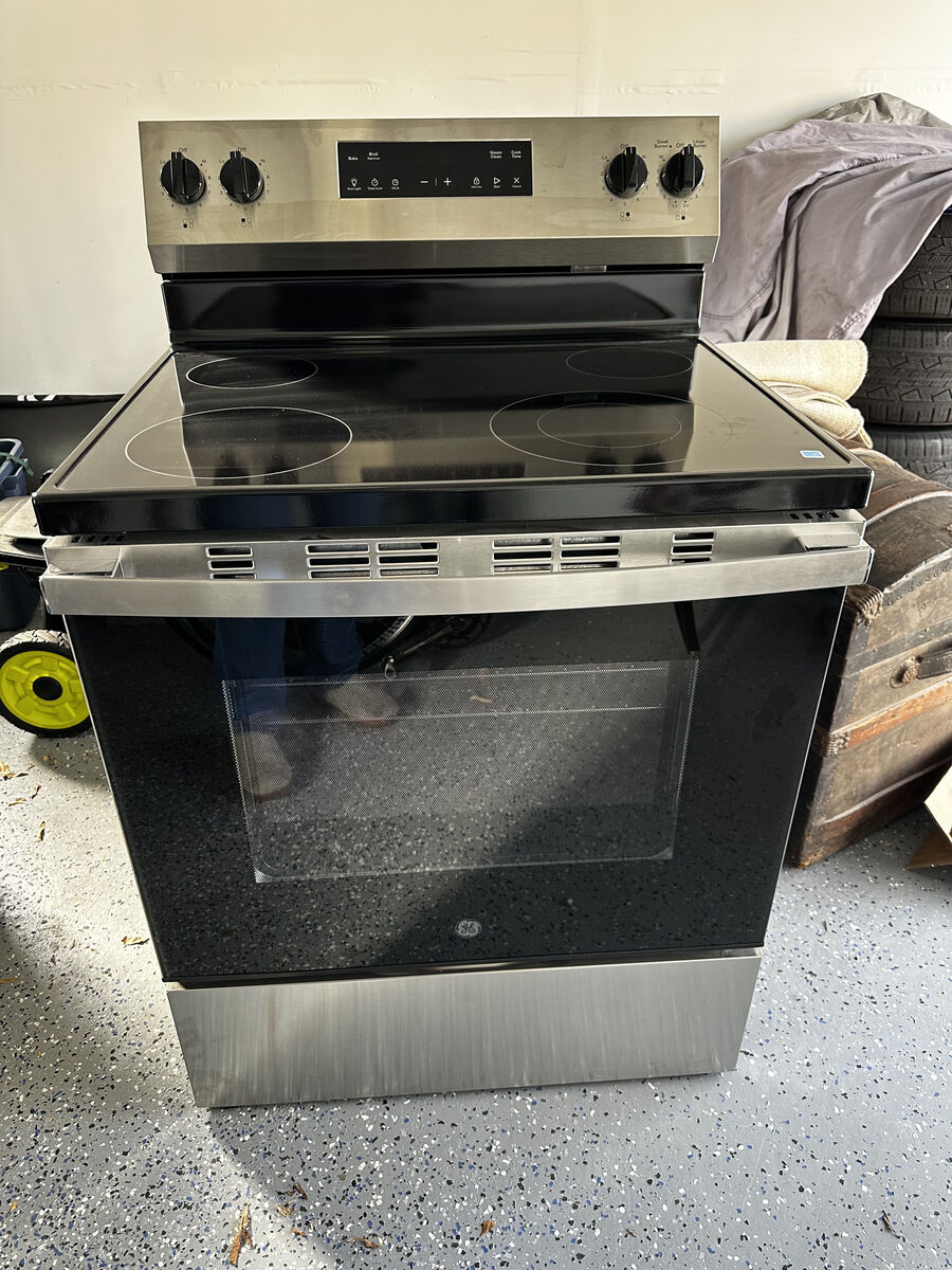 GE 5.3 Cu Ft Single Oven Electric Range - Stainless Steel