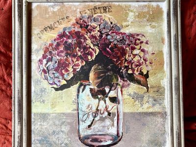 Charming Shabby Chic French Flower Art
