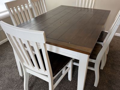 Cream Brown Fining Table