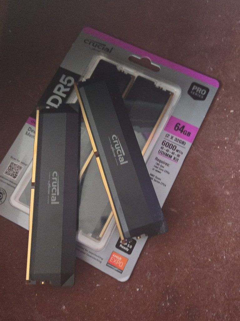 Crucial Pro 64GB (2 x 32GB) DDR5 6000