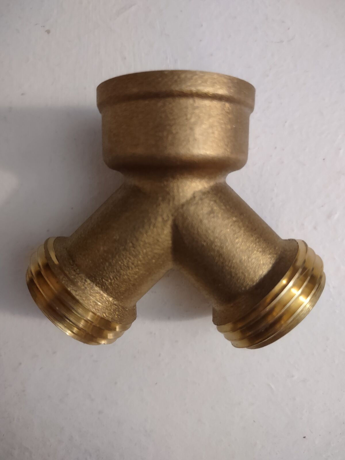 Y CONNECTOR BRASS WITH WASHER