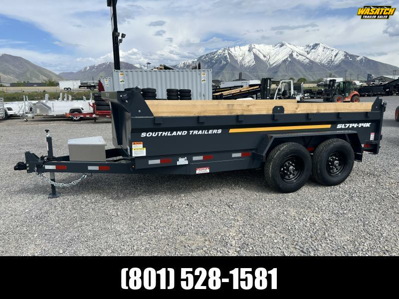 Southland Trailers 7x14 SL270 6" Tube Dump Trailer With Spare