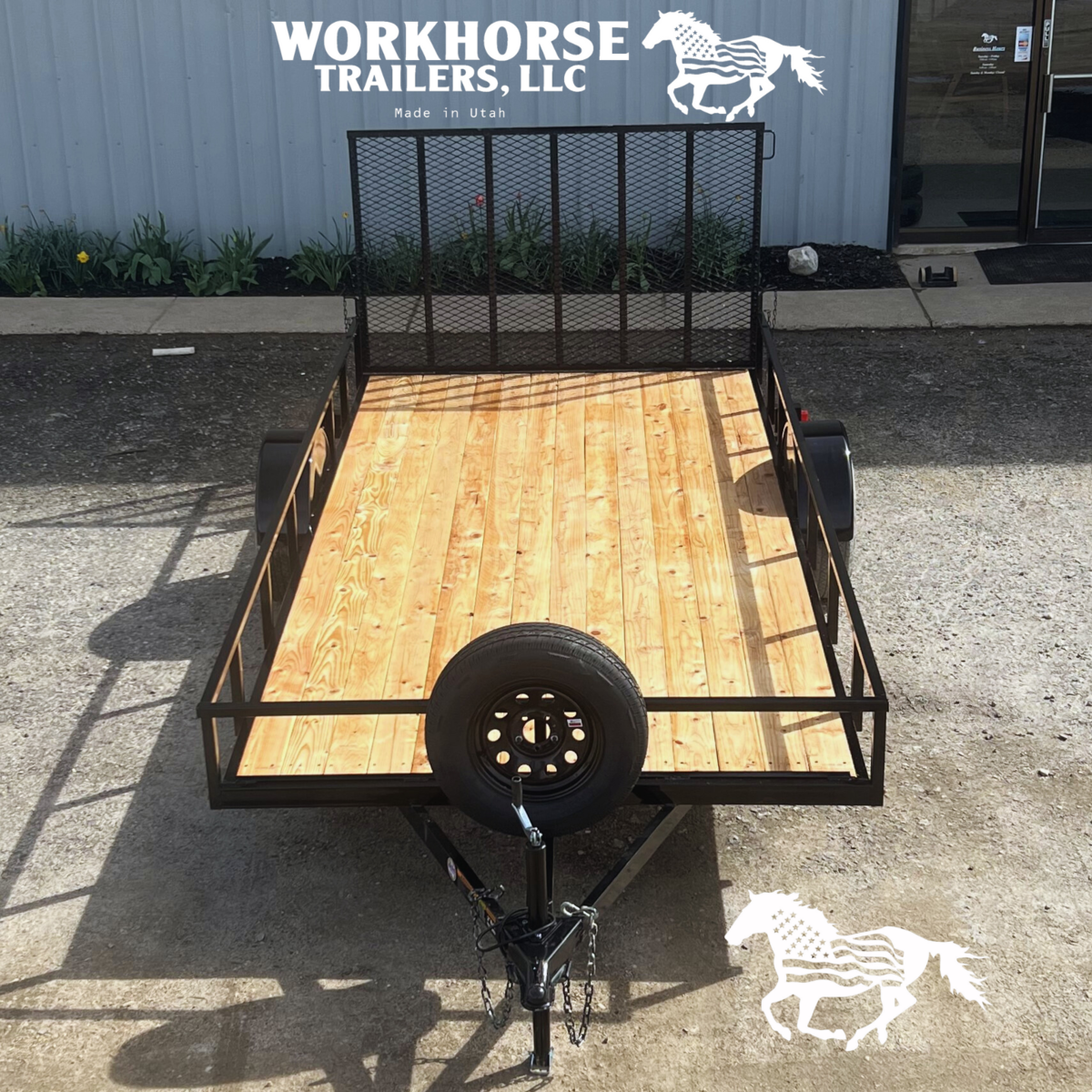 7x14' Workhorse Trailer - Base Model *SPARE TIRE INCLUDED*