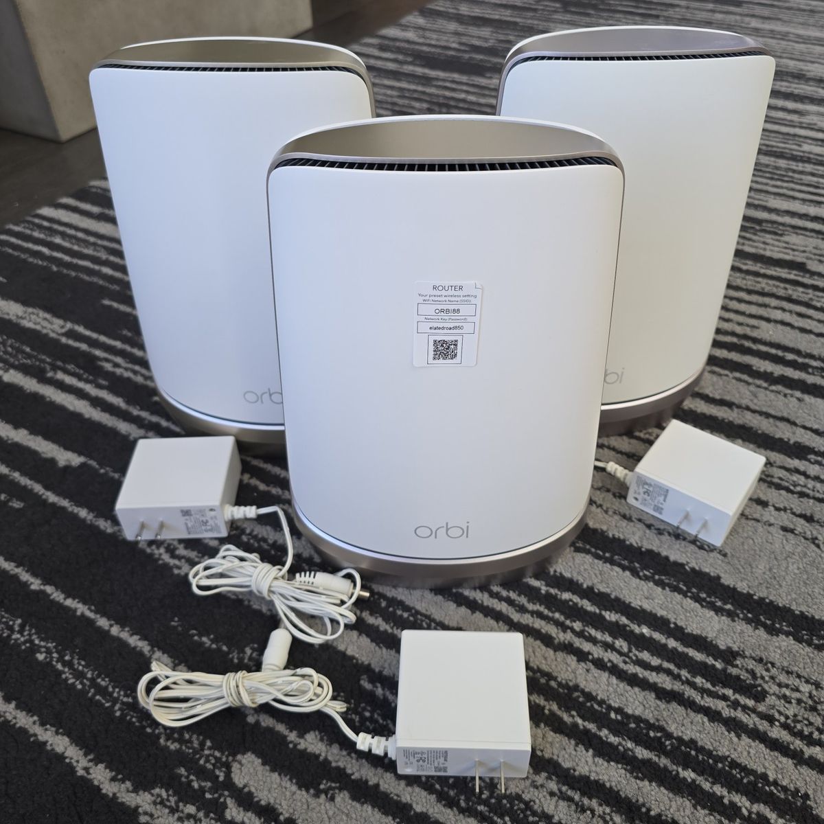 Netgear Orbi 960 Series Quad-band WiFi 6E Mesh 3-Pack (Router + 2 Satellites)