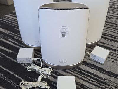 Netgear Orbi 960 Series Quad-band WiFi 6E Mesh 3-Pack (Router + 2 Satellites)