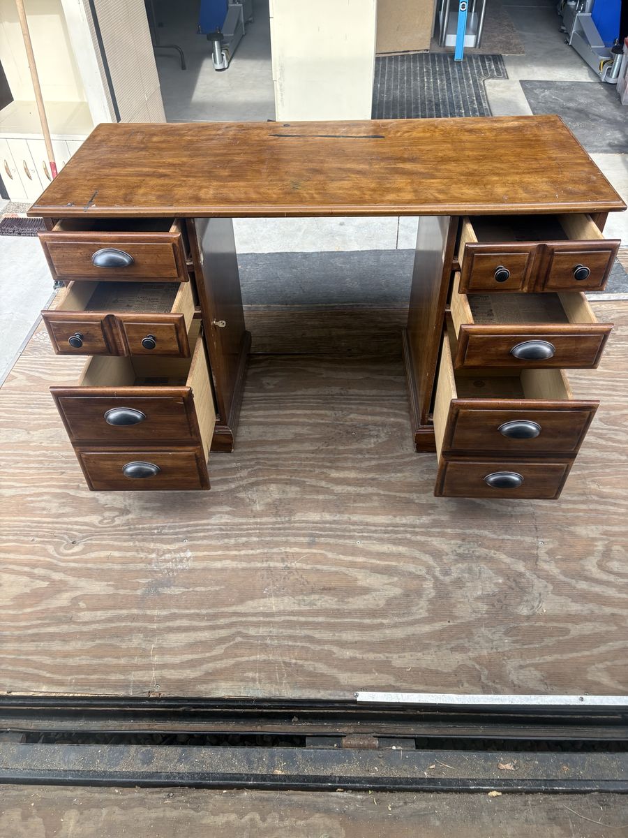 Wooden desk