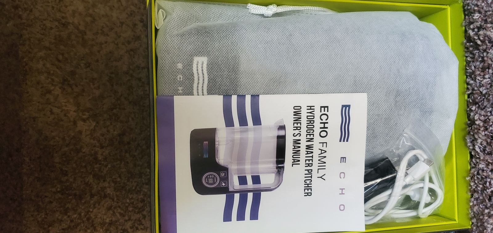 Echo H2 Hydrogen Water Pitcher