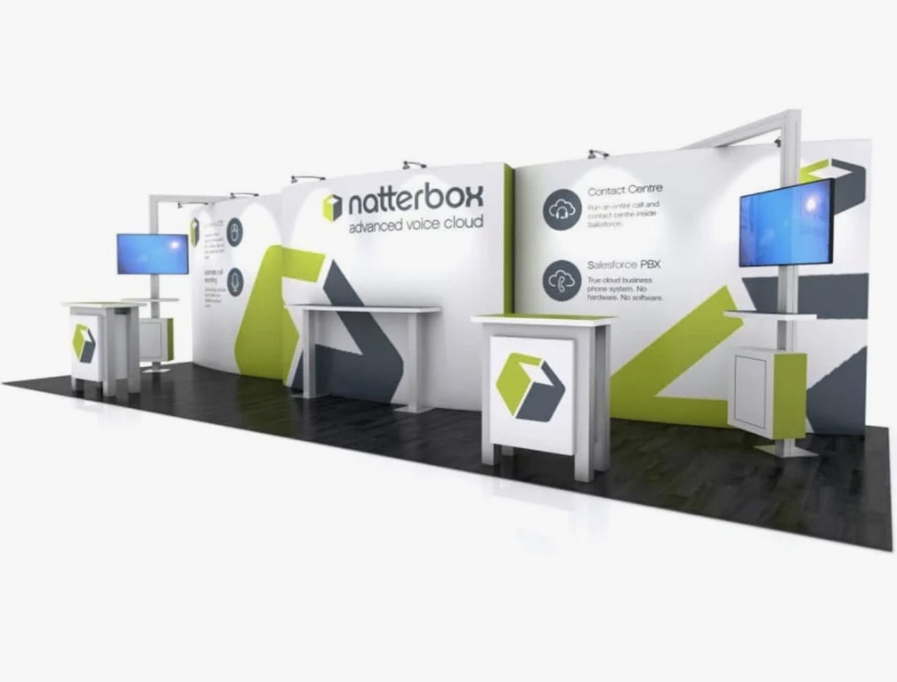 High-End 10' x 30' Custom Trade Show Display by Nomadic Display