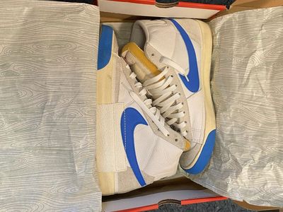 Nike Blazer Mid '77 Pro Club Men's 10 White/Blue