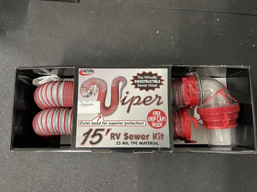 RV Sewer Hose Kit Valterra Viper 15 Foot