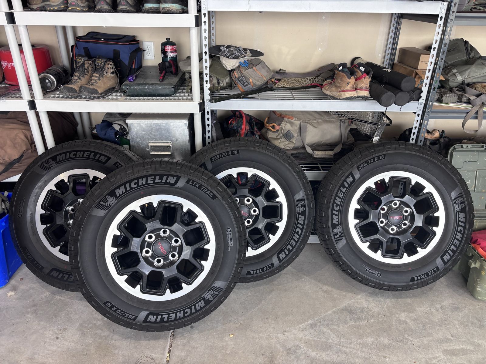Toyota TRD 18-Inch Wheels with Michelin LTX Trail Tires 265/70R18
