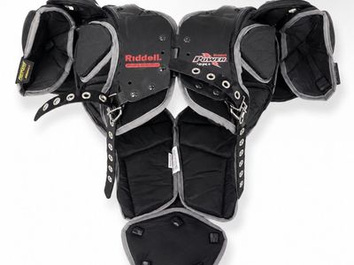 Riddell Power JPK+ Football Shoulder Pads Size Small 34”-36” RipKord Black