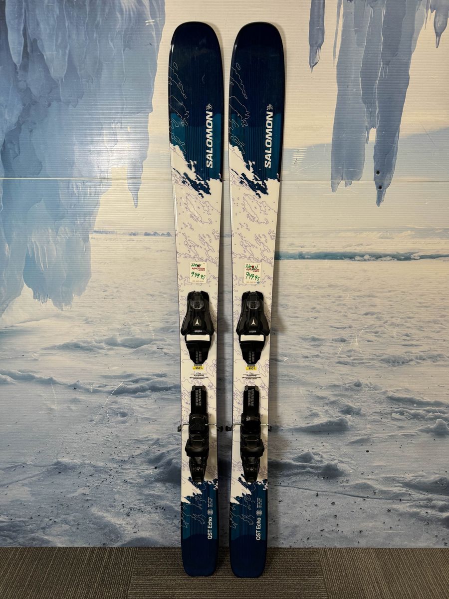 New 2026 Salomon QST Echo Skis - 157cm w/ Atomis Strive 11 Bindings