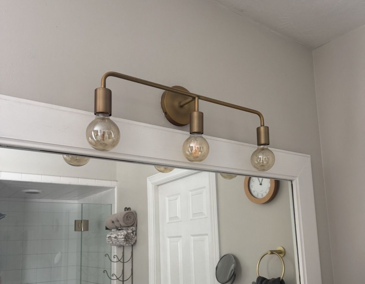 Brushed Gold Vanity Light Fixture  $20