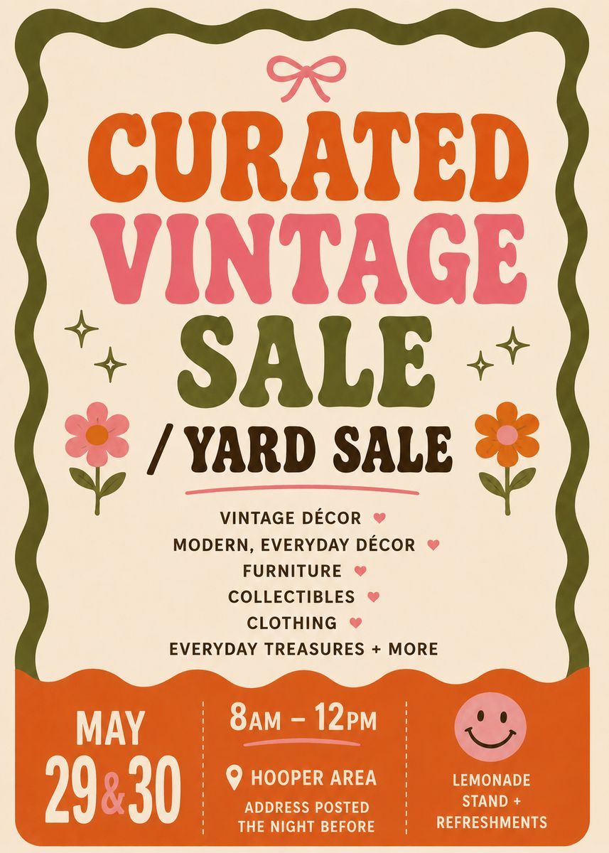 FRI & SAT CURATED VINTAGE / YARD SALE May 29/30