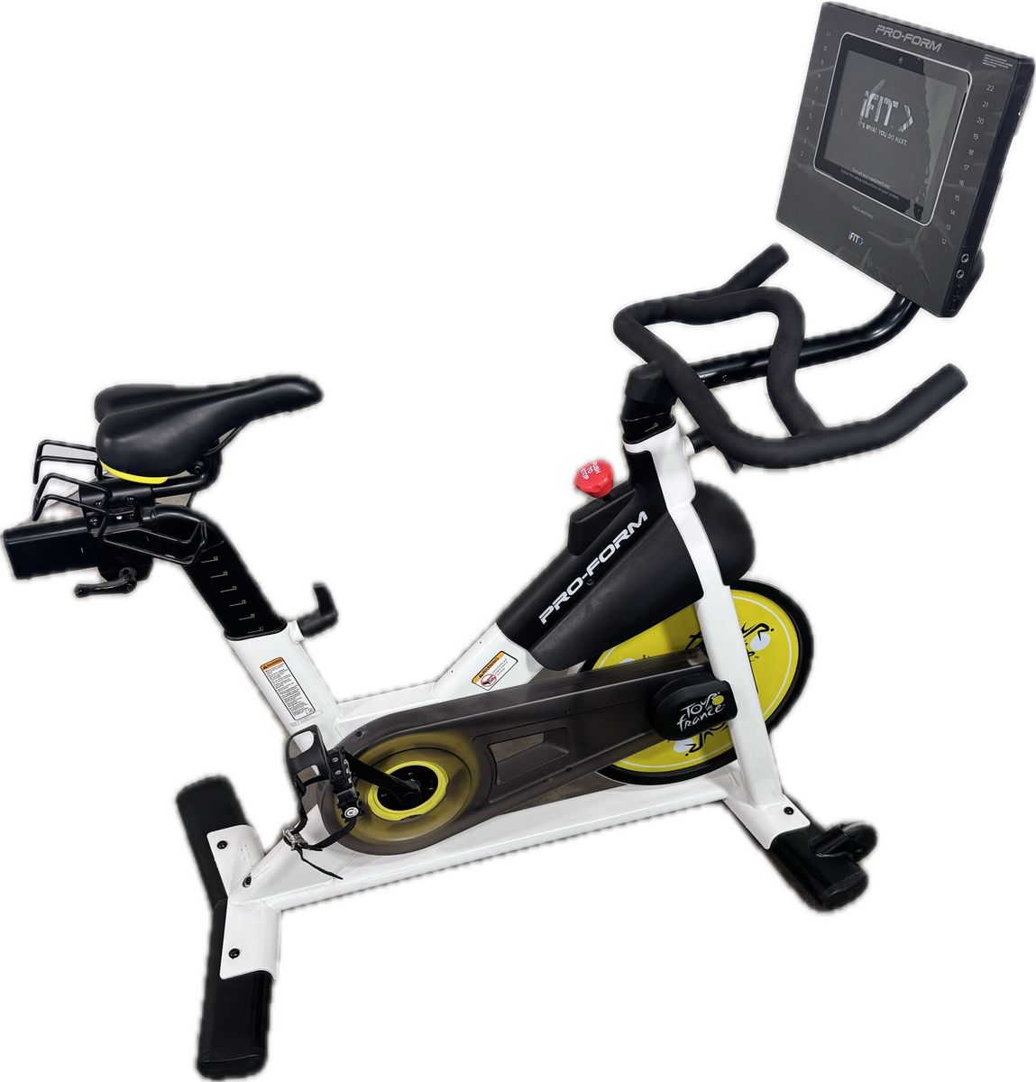 ProForm Tour De France CTC upright Trainer spin bike with iFit enabled smart screen