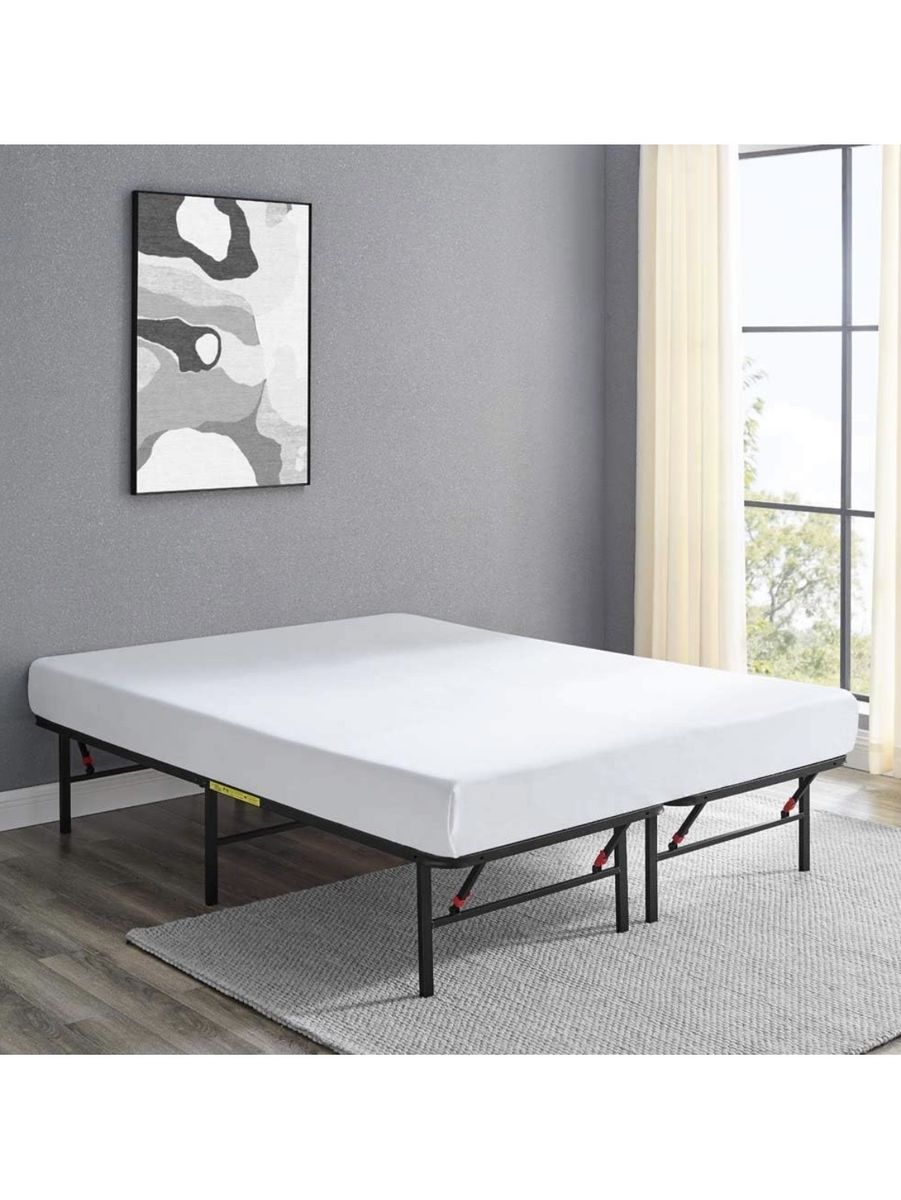 Foldable Queen Size Heavy-Duty Metal Bed Frame – Like New